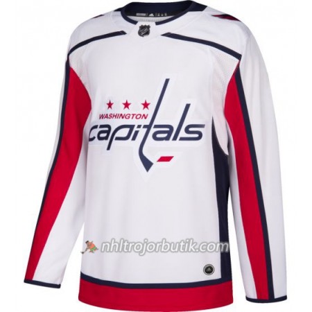 Män Ishockey Washington Capitals Tröja Blank Adidas Vit Authentic